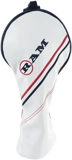 RAM FX GOLF CLUB HEADCOVERS For #3 FAIRWAY WOODS, WHITE