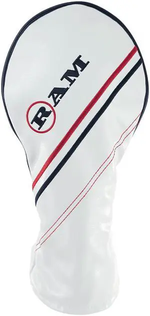 RAM FX GOLF CLUB HEADCOVERS For DRIVER, WHITE