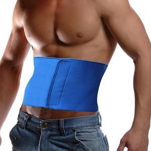 Waist Trimmer Wrap Fat Cellulite Burner Body Leg Slimming Shaper Exercise Belt (Blue)