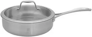 Zwilling J.A. Henckels 3-qt. Stainless Steel Spirit Saute Pan with Lid