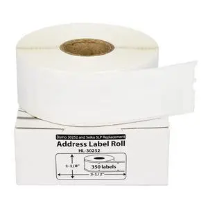 HOUSELABELS Compatible DYMO 30252 Address Labels (1-1/8" x 3-1/2") with REMOVABLE ADHESIVE, compatible with DYMO LW 450, 4XL, Rollo & Zebra Desktop Printers, 2 Rolls /700 Labels HOUSELABELS Compatible DYMO 30252 Address Labels (1-1/8" x 3-1/2") with REMOVABLE ADHESIVE, compatible with DYMO LW 450, 4XL, Rollo & Zebra Desktop Printers, 2 Rolls /700 Labels