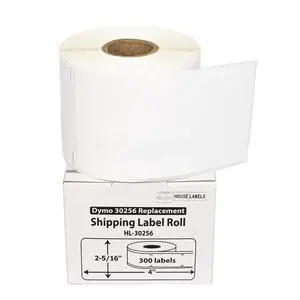 HOUSELABELS Compatible DYMO 30256 Shipping Labels (2-5/16" x 4"), strong permanent adhesive, compatible with DYMO LW 450, 4XL, Rollo & Zebra Desktop Printers, 2 Rolls /600 Labels HOUSELABELS Compatible DYMO 30256 Shipping Labels (2-5/16" x 4"), strong permanent adhesive, compatible with DYMO LW 450, 4XL, Rollo & Zebra Desktop Printers, 2 Rolls /600 Labels