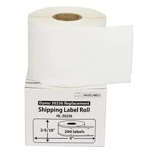 HOUSELABELS Compatible DYMO 30256 Shipping Labels (2-5/16" x 4"), with REMOVABLE ADHESIVE, compatible with DYMO LW 450, 4XL, Rollo & Zebra Desktop Printers, 2 Rolls /600 Labels HOUSELABELS Compatible DYMO 30256 Shipping Labels (2-5/16" x 4"), with REMOVABLE ADHESIVE, compatible with DYMO LW 450, 4XL, Rollo & Zebra Desktop Printers, 2 Rolls /600 Labels