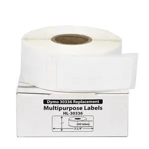 HOUSELABELS Compatible DYMO 30336 Multipurpose Labels (1" x 2-1/8"), strong permanent adhesive, compatible with DYMO LW 450, 4XL, Rollo & Zebra Desktop Printers, 2 Rolls /1000 Labels HOUSELABELS Compatible DYMO 30336 Multipurpose Labels (1" x 2-1/8"), strong permanent adhesive, compatible with DYMO LW 450, 4XL, Rollo & Zebra Desktop Printers, 2 Rolls /1000 Labels