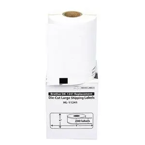 HOUSELABELS Compatible with DK-1241 Replacement Roll for Brother QL Label Printers; 200 Multipurpose Labels; 4" x 6" (151mm*102mm) - 1 Roll HOUSELABELS Compatible with DK-1241 Replacement Roll for Brother QL Label Printers; 200 Multipurpose Labels; 4" x 6" (151mm*102mm) - 1 Roll
