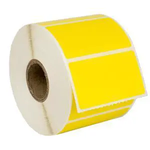 HOUSELABELS 2.25" x 1.25" Yellow Address Labels on 1" Core Compatible With Zebra and Rollo Printers, 16 Rolls / 1,000 Labels per Roll HOUSELABELS 2.25" x 1.25" Yellow Address Labels on 1" Core Compatible With Zebra and Rollo Printers, 16 Rolls / 1,000 Labels per Roll