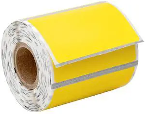 HOUSELABELS 2" x 1.25" Yellow Multipurpose Labels on 0.75" Core Compatible With Zebra and Rollo Printers, 2 Rolls / 280 Labels per Roll HOUSELABELS 2" x 1.25" Yellow Multipurpose Labels on 0.75" Core Compatible With Zebra and Rollo Printers, 2 Rolls / 280 Labels per Roll