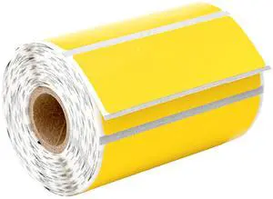 HOUSELABELS 3" x 1" Yellow Multipurpose Labels on 0.75" Core Compatible With Zebra and Rollo Printers, 2 Rolls / 550 Labels per Roll HOUSELABELS 3" x 1" Yellow Multipurpose Labels on 0.75" Core Compatible With Zebra and Rollo Printers, 2 Rolls / 550 Labels per Roll
