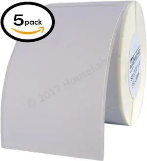 5 Rolls / 350 Labels ea. 2.25x4 (2.25" x 4") Direct Thermal Zebra/Eltron-Compatible -- BPA Free!