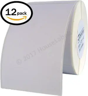 12 Rolls / 350 Labels ea. 2.25x4 (2.25" x 4") Direct Thermal Zebra/Eltron-Compatible -- BPA Free!