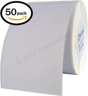 50 Rolls / 350 Labels ea. 2.25x4 (2.25" x 4") Direct Thermal Zebra/Eltron-Compatible -- BPA Free!