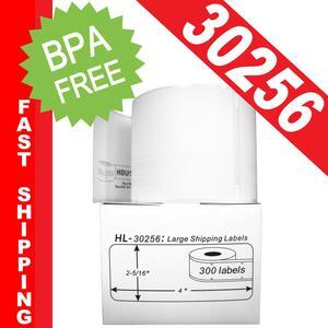 DYMO-Compatible 30256 Large Shipping Labels (2-5/16" x 4") -- BPA Free! (1 Roll; 300 Labels per Roll)