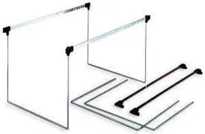 TOPS Drawer Frames Adjustable 14"-18" Ltr 2/BX Steel AFF24
