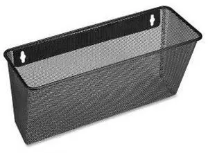 Lorell Single Wall Pocket Ltr 12-5/8"x4-3/4"x6-5/8" Black Mesh 84144
