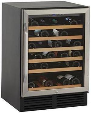 Avanti WCR506SS 50 Bottle Wine Cooler, Black