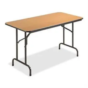 Folding Table, 48"x24"x29", Mahogany