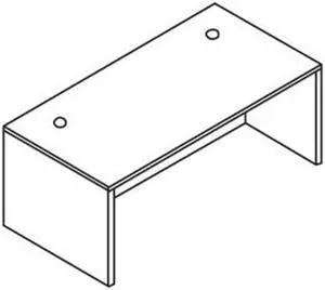 Lorell Desk Shell 48"x24"x29-1/2" Cherry 69411 Lorell Desk Shell 48"x24"x29-1/2" Cherry 69411