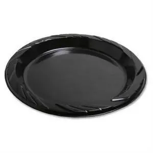 Plastic Plates Round 9" Plate 125/PK Black