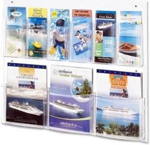 Safco Clear2c Magazine/Pamphlet Display 5666CL
