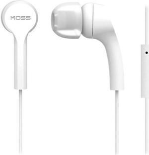 KOSS White 189585 In Ear Bud with Mic White