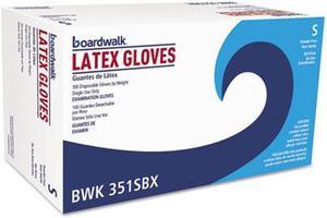 Boardwalk - BWK351SCT - Powder-Free Latex Exam Gloves, Small, Natural, 4.8 mil, 1000/Carton