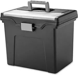 IRIS USA, Inc Portable File Box Ltr 11.7"x10.2"x13.8" Black 110977