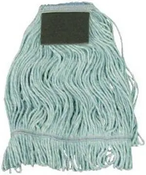 Boardwalk - UNS 903BL - Mop Head, Loop-End, Cotton With Scrub Pad, Large, 12/Carton