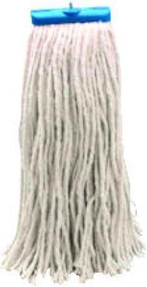 Mop Head, Economical Lie-Flat Head, Cotton Fiber, 20oz, White, 12/Carton 720C