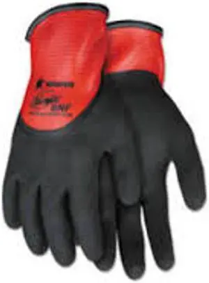 MCR SAFETY N96785XL Coated Gloves, Foam Nitrile, Flat Dip, 4-Mar, Not Tested