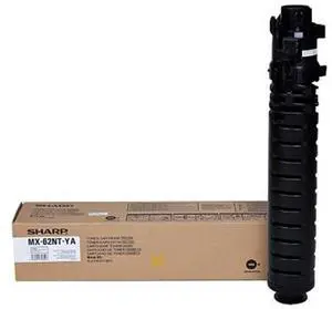 Yellow Toner Cartridge for Sharp MX-62NTYA MX-6240N, MX-6500N, MX-6580N, MX-7040N, MX-7500N, MX-7580N, Genuine Sharp Brand