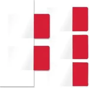 Easy-To-Read Self-Stick Index Tabs 0.43" Wide Red 50/Pack 76801