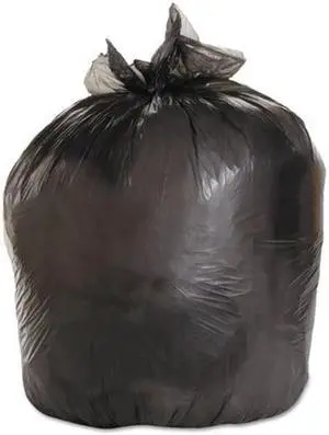 Boardwalk 3339H Medium-Grade Can Liners, 33 x 39, 33-Gallon, .50 Mil, Black, 25/Roll, 1 Roll