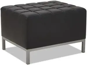 QUB Series Ottoman, 26 3/8 x 21 1/2 x 17 1/2, Black ALEQB8216