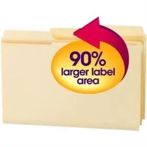 Smead 15401 - SuperTab Heavyweight Folder, Manila, 1/3 Cut, Legal, 50/BX