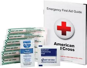 First Aid Kit, Refill, Cardboard Case, 9 Pcs., 5 Person AMERICAN RED CROSS FAE-6017GR