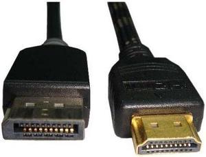 6FT HDMI TO DISPLAYPORT M/M CABLE