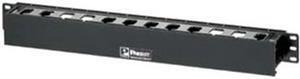 Panduit WMPLFSE PANDUIT PatchLink Horizontal Cable Manager - Cable Manager - Black - 1U Rack Height - 19" Panel Width