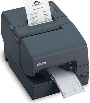 Epson TM-H2000 Dual-function Receipt Printer with Check Processing, MICR + Endorsement, USB, Serial, Auto Cutter, Dark Gray - C31CB26902