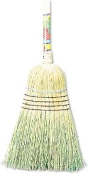 Boardwalk Warehouse Broom Corn Fiber Bristles 42" Wood Handle Natural 932CEA