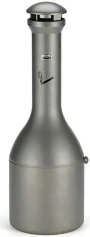 Rubbermaid Commercial Products RCP 9W33 APE Infinity Tradi Smoking Receptacle - Antique Pewter