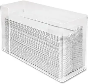 Kantek KTKAH190 C-Fold-Multifold Towel Dispenser- 11-.50in.4-.13in.x6-.75in.- Clear