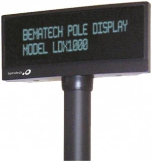 Bematech LDX1000UP-GY Pole Display, Ldx1000, 9Mm 2X20 Usb Port Powered, Configurable Command Set - Grey Bematech LDX1000UP-GY Pole Display, Ldx1000, 9Mm 2X20 Usb Port Powered, Configurable Command Set - Grey