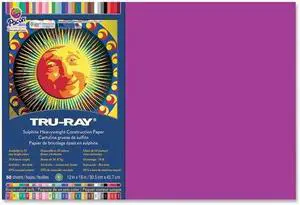 Pacon Tru-Ray Construction Paper 76 lbs. 12 x 18 Magenta 50 Sheets/Pack 103032