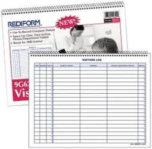 Rediform Visitor's Log Book
50 Sheet(s) - Wire Bound - 1 Part - 8.50" x 11" Sheet Size - White - 1Each