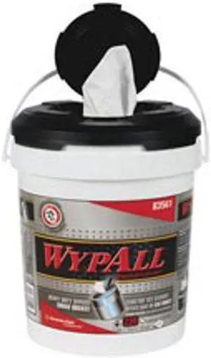 Wypall Wipers in a Bucket, White, 220 Per Bucket, 2 Bucket/Ca
