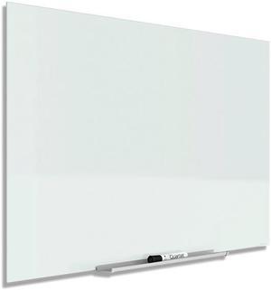 Quartet InvisaMount Magnetic Glass Marker Board Frameless 39” x 22” White
