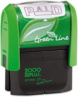 2000 PLUS Green Line 035350 1 1/2 x 9/16 Red 2000 Plus Green Line Paid Message Stamp