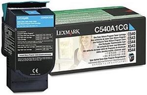 Lexmark C540H4CG High Yield Return Program Toner Cartridge - Cyan