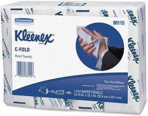 Kleenex C-Fold Paper Towels 10 1/8 x 13 3/20 White 150/Pack 16/Carton 88115