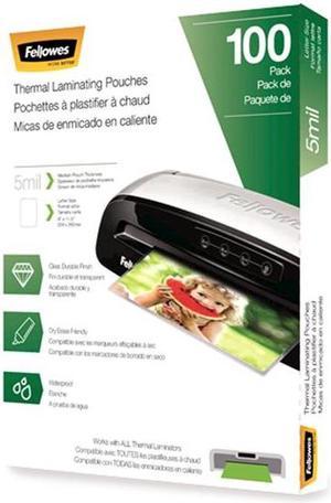 Fellowes Laminating Pouches Letter Size Hot Pouch 9 x 11.5 5 mil 100 pack 5743501